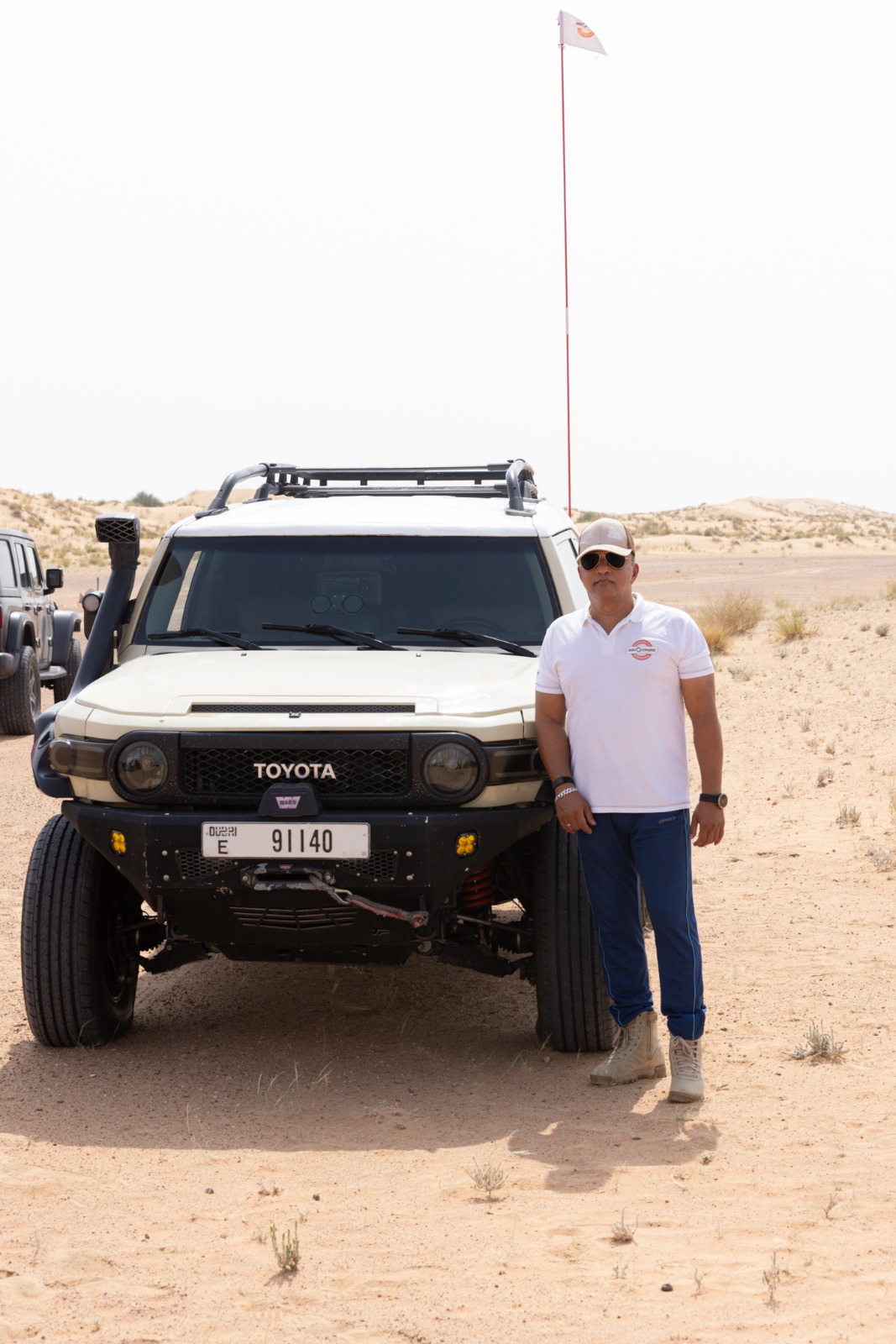 Dubai Offroaders Marshal with equipped safety vehicle